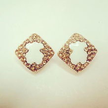 韓國(guó)滿鉆閃鉆動(dòng)物方形氣質(zhì)夸張款耳釘 高端精品飾品批發(fā)指南